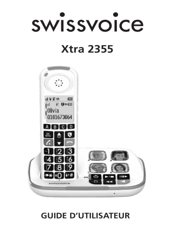 SwissVoice Xtra 2355 Manuel utilisateur | Fixfr