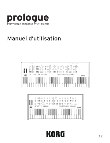 Korg Prologue Manuel du propriétaire | Fixfr