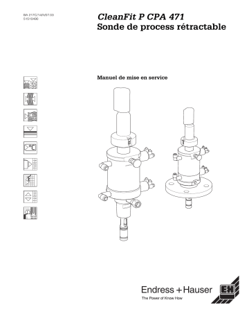 Endres+Hauser CleanFit P CPA471 Mode d'emploi | Fixfr