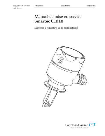 Endres+Hauser Smartec CLD18 Mode d'emploi | Fixfr