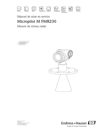 Endres+Hauser Micropilot M FMR230PROFIBUS PA Mode d'emploi | Fixfr
