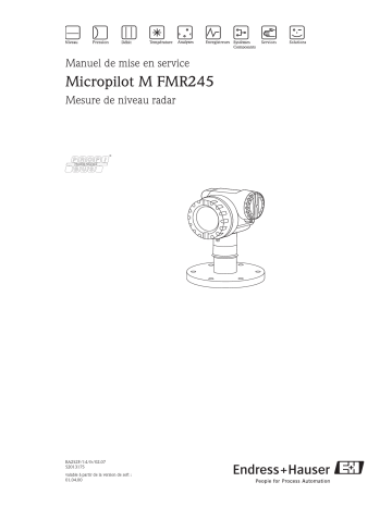 Endres+Hauser Micropilot M FMR245PROFIBUS PA Mode d'emploi | Fixfr