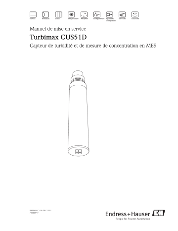 Endres+Hauser Turbimax CUS51D Mode d'emploi | Fixfr