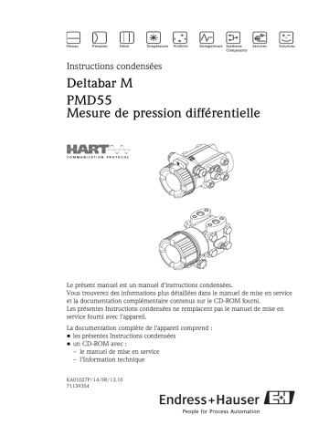 Endres+Hauser Deltabar M PMD55 Brief Manuel utilisateur | Fixfr
