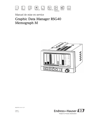 Endres+Hauser Memograph M Mode d'emploi | Fixfr