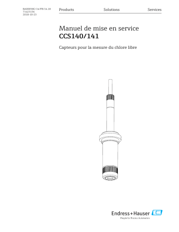 Endres+Hauser CCS140/141 Mode d'emploi | Fixfr