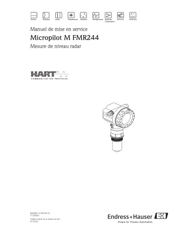 Endres+Hauser Microilot M FMR244 HART Mode d'emploi | Fixfr