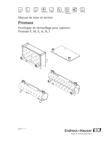 Endres+Hauser Proline Promass M, E, A, H, I, S, P Heating jacket Mode d'emploi | Fixfr