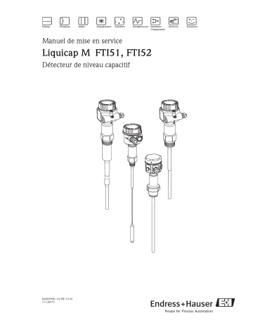 Endres+Hauser Liquicap M FTI51, FTI52 Mode d'emploi | Fixfr