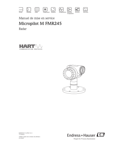 Endres+Hauser Micropilot M FMR245 HART Mode d'emploi | Fixfr