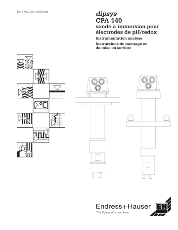 Endres+Hauser Dipfit CPA140 Mode d'emploi | Fixfr