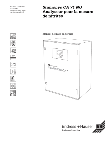 Endres+Hauser StamoLys CA 71 NO Mode d'emploi | Fixfr