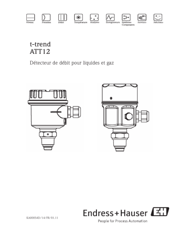 Endres+Hauser t-trend ATT12 Manuel utilisateur | Fixfr