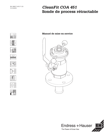 Endres+Hauser Cleanfit COA451 Mode d'emploi | Fixfr