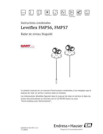 Endres+Hauser Levelflex FMP56, FMP57 HART Brief Manuel utilisateur | Fixfr