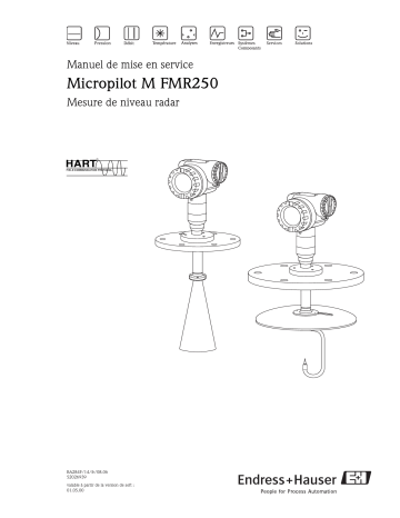 Endres+Hauser Micropilot M FMR250 HART Mode d'emploi | Fixfr