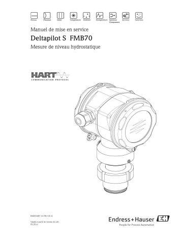 Endres+Hauser Deltapilot S FMB70 HART V02.30.zz Mode d'emploi | Fixfr