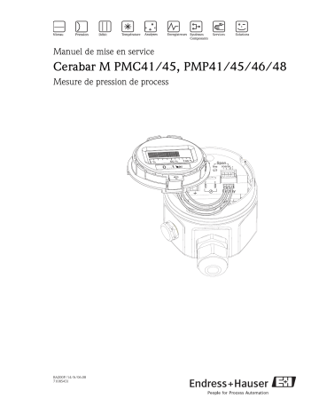 Endres+Hauser Cerabar M PMC41, PMC45, PMP41, PMP45, PMP46, PMP48 Mode d'emploi | Fixfr