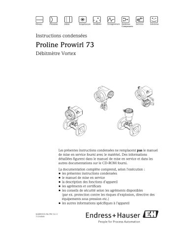 Endres+Hauser Proline Prowirl 73 Brief Manuel utilisateur | Fixfr