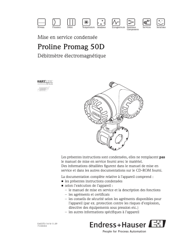 Endres+Hauser Proline Promag 50D Brief Manuel utilisateur | Fixfr