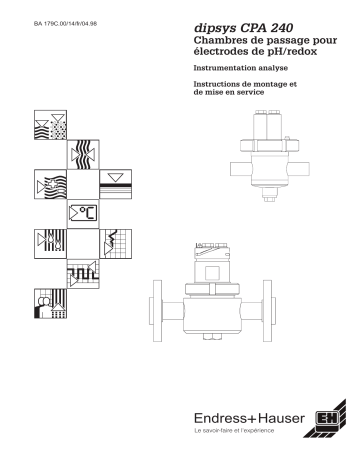 Endres+Hauser Flowfit CPA240 Mode d'emploi | Fixfr