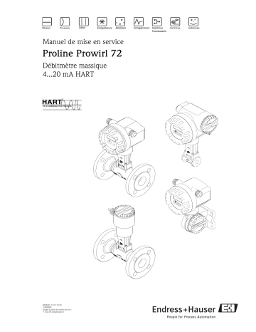 Endres+Hauser Proline Prowirl 72 HART Mode d'emploi | Fixfr