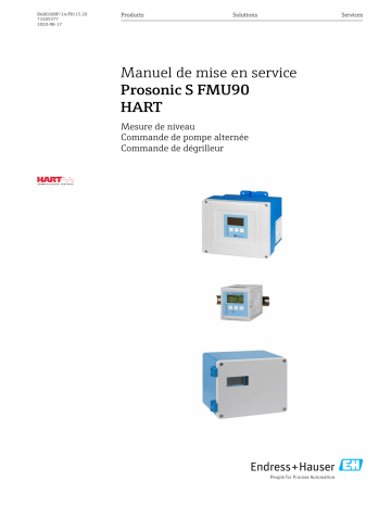 Endres+Hauser Prosonic S FMU90 HART Mode d'emploi | Fixfr