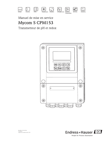 Endres+Hauser Mycom S CPM153 Mode d'emploi | Fixfr