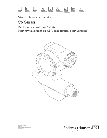Endres+Hauser CNGmass MODBUS RS485 Mode d'emploi | Fixfr