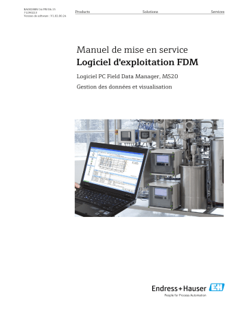 Endres+Hauser FDM Field Data Manager Software MS20, MS21 Mode d'emploi | Fixfr