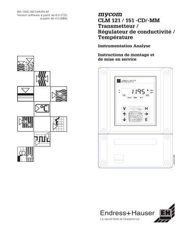 Endres+Hauser Mycom CLM151-CD/MM Mode d'emploi | Fixfr