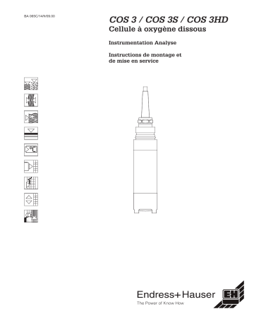 Endres+Hauser COS 3 / COS 3S / COS 3HD Mode d'emploi | Fixfr