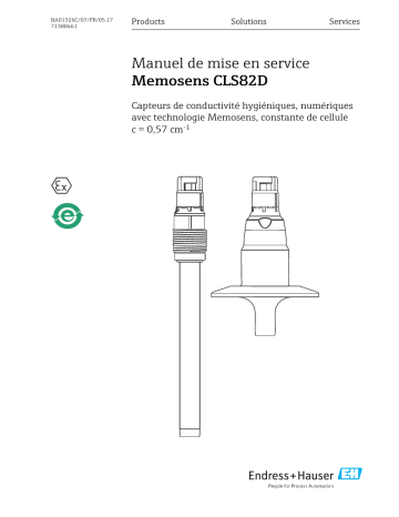 Endres+Hauser Memosens CLS82D Mode d'emploi | Fixfr