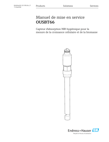 Endres+Hauser OUSBT66 Mode d'emploi | Fixfr