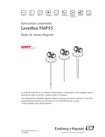 Endres+Hauser Levelflex FMP55 HART Brief Manuel utilisateur | Fixfr