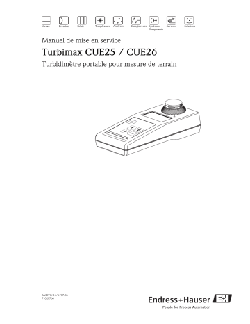 Endres+Hauser Turbimax CUE25 / CUE26 Mode d'emploi | Fixfr
