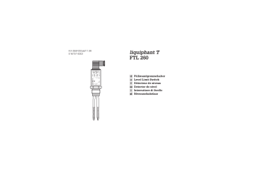 Endres+Hauser Liquiphant T FTL 260 Manuel utilisateur | Fixfr