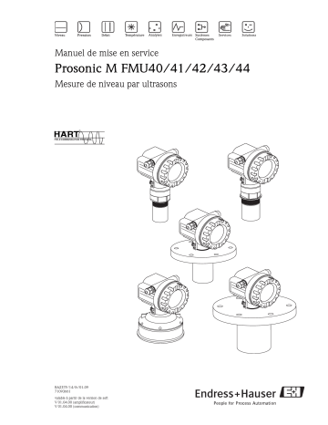 Endres+Hauser Prosonic M FMU40/41/42/43/44 Mode d'emploi | Fixfr