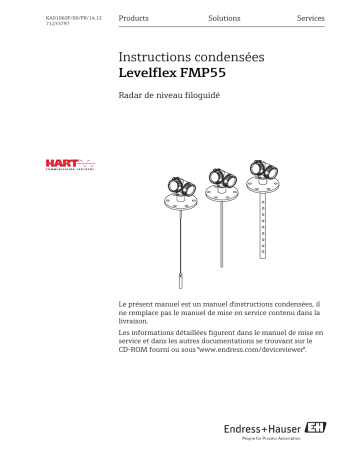 Endres+Hauser Levelflex FMP55 HART Brief Manuel utilisateur | Fixfr