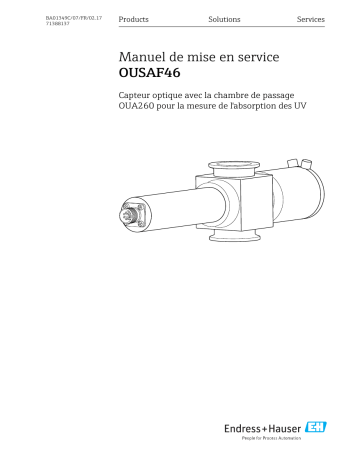 Endres+Hauser OUSAF46 Mode d'emploi | Fixfr