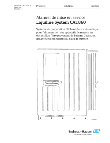 Endres+Hauser Liquiline System CAT860 Mode d'emploi | Fixfr
