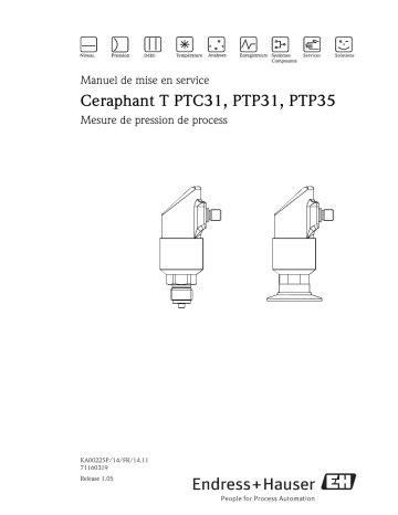 Endres+Hauser Ceraphant T, PTC31, PTP31, PTP35 Manuel utilisateur | Fixfr