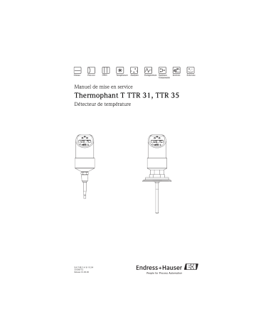 Endres+Hauser Temperature switch Thermophant T TTR31, TTR35 Manuel utilisateur | Fixfr