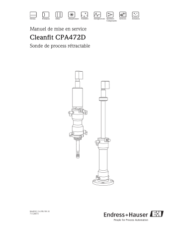 Endres+Hauser Cleanfit CPA472D Mode d'emploi | Fixfr