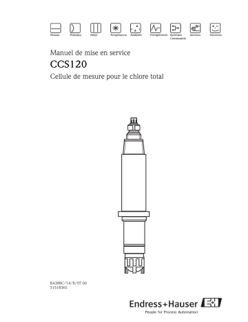 Endres+Hauser CCS120 Mode d'emploi | Fixfr