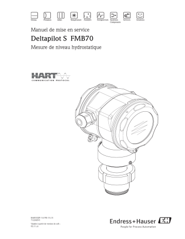 Endres+Hauser Deltapilot S FMB70 HART V02.30.zz Mode d'emploi | Fixfr