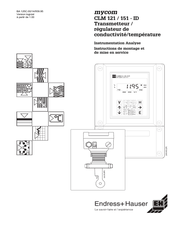 Endres+Hauser CLM 121/151 - ID conductivity / temperature transmitter / controller Mode d'emploi | Fixfr