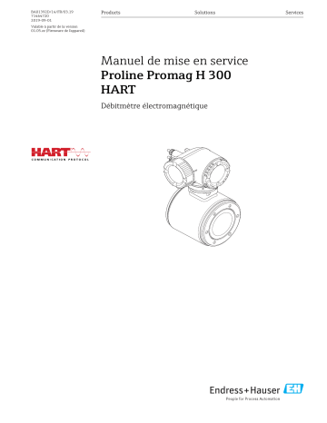 Endres+Hauser Proline Promag H 300 HART Mode d'emploi | Fixfr