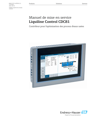 Endres+Hauser Liquiline Control CDC81 Mode d'emploi | Fixfr