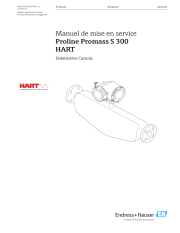 Endres+Hauser Proline Promass S 300 Mode d'emploi | Fixfr